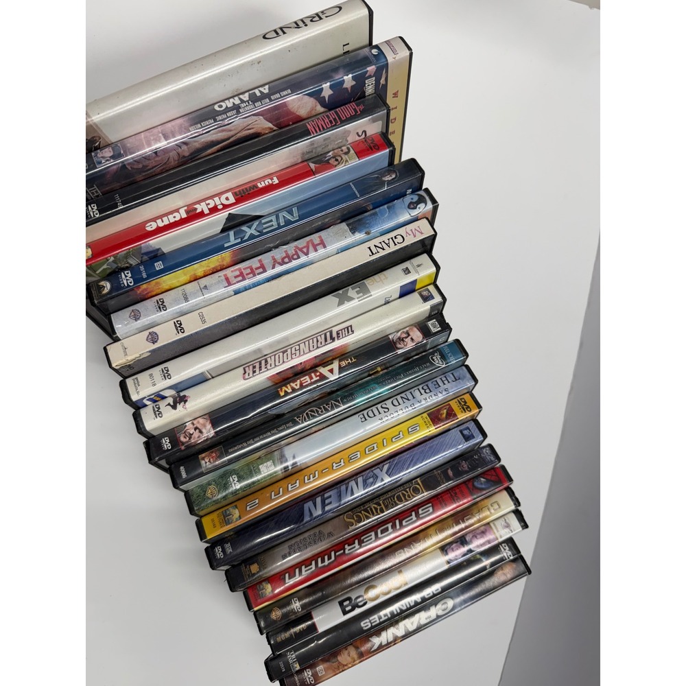 DVD Movie Lot 19 Titles Spider-Man X-Men Lord of the Rings Transporter Action